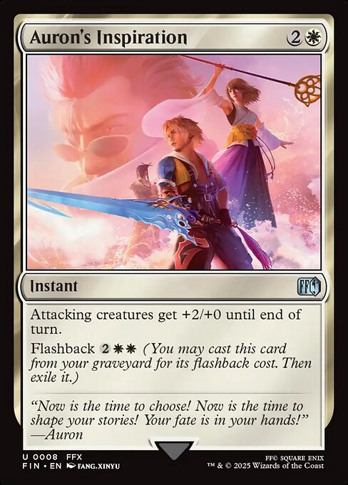 アーロンの鼓舞/Auron's Inspiration [FIN][FOIL]