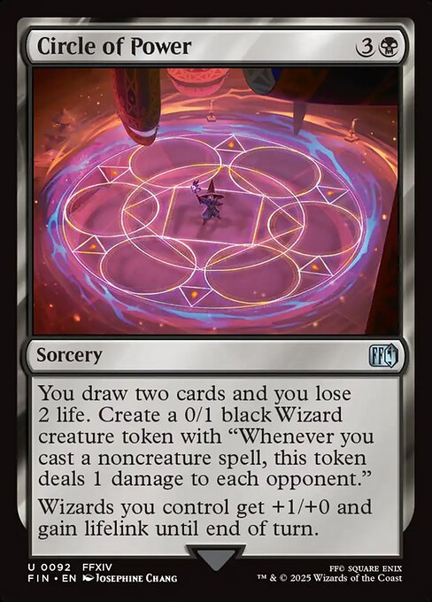 黒魔紋の力/Circle of Power [FIN][FOIL][サージ]