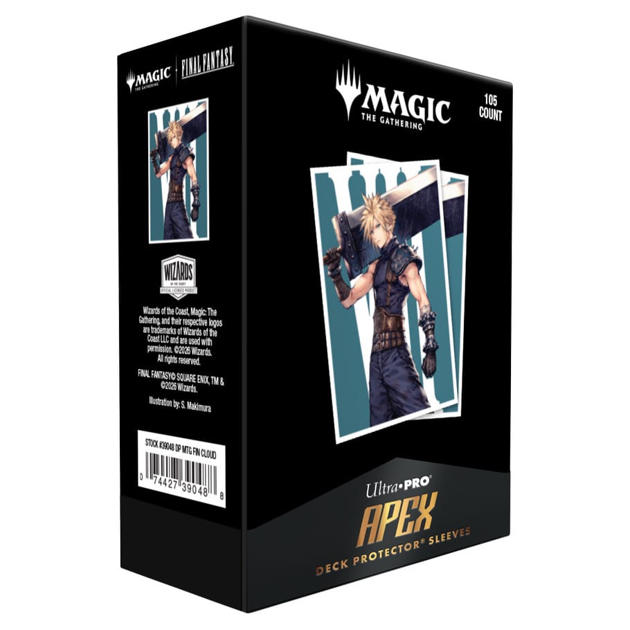 【早期予約割引6/7(日)まで】【予約商品】FINAL FANTASY「元ソルジャー、クラウド」エイペックスデッキプロテクタースリーブ 105枚入り