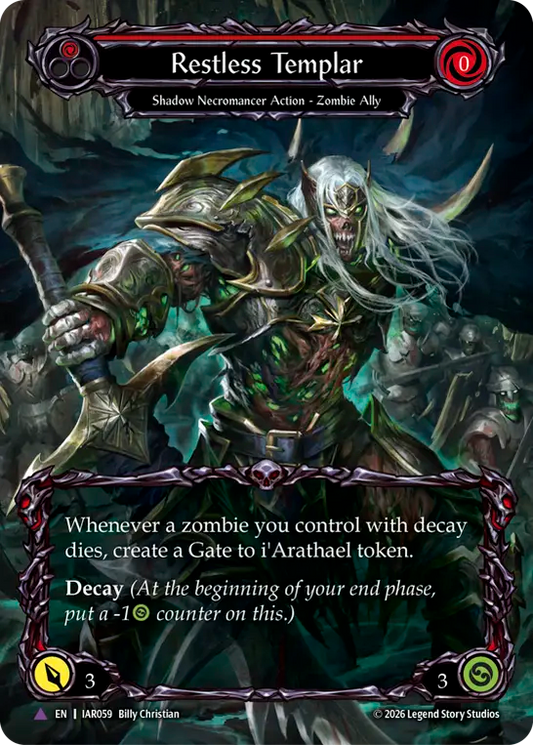 [Shadow Necromancer]彷徨う聖騎士/Restless Templar [IAR][Cold Foil][Marvel]