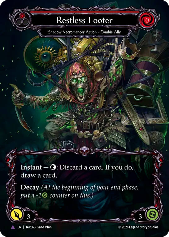 [Shadow Necromancer]彷徨う略奪者/Restless Looter [IAR][Cold Foil][Marvel]