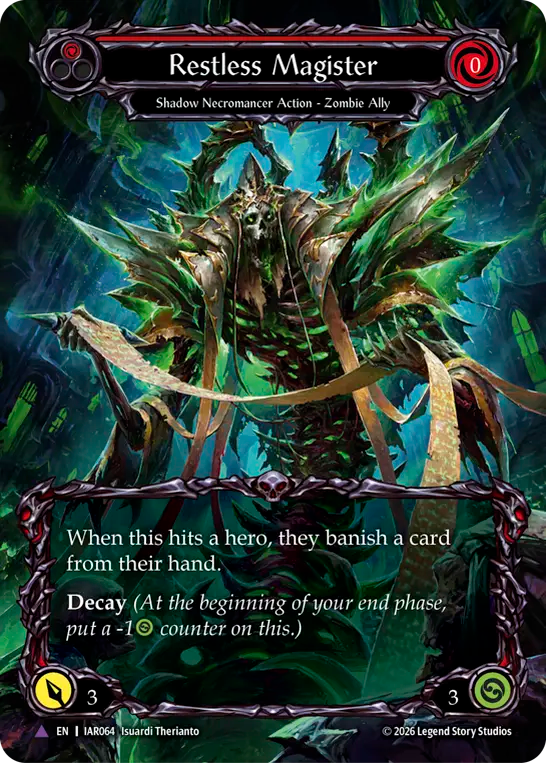 [Shadow Necromancer]彷徨うマジスター/Restless Magister [IAR][Cold Foil][Marvel]