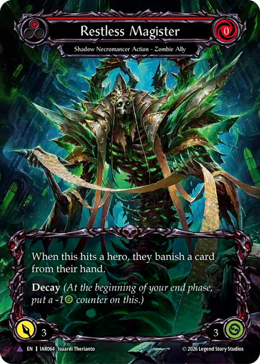 [Shadow Necromancer]彷徨うマジスター/Restless Magister [IAR][Cold Foil][Marvel]