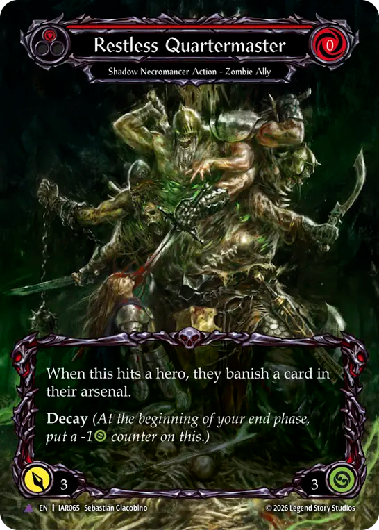 [Shadow Necromancer]彷徨う補給兵/Restless Quartermaster [IAR][Cold Foil][Marvel]