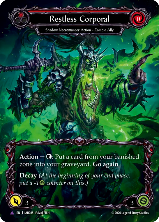 [Shadow Necromancer]彷徨う伍長/Restless Corporal [IAR][Cold Foil][Marvel]