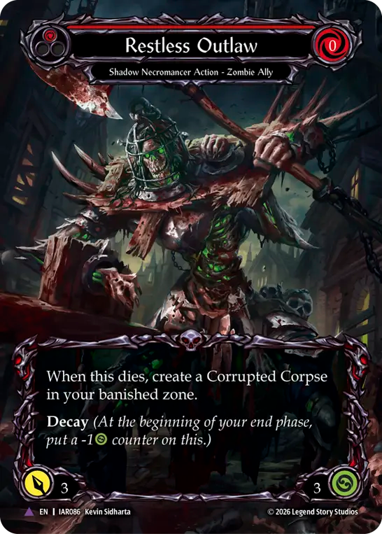 [Shadow Necromancer]彷徨う無法者/Restless Outlaw [IAR][Cold Foil][Marvel]