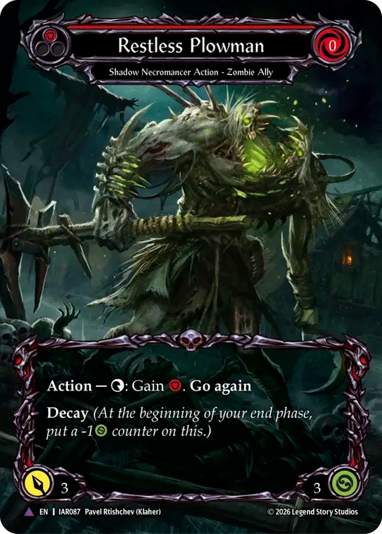 [Shadow Necromancer]彷徨う耕夫/Restless Plowman [IAR][Cold Foil][Marvel]