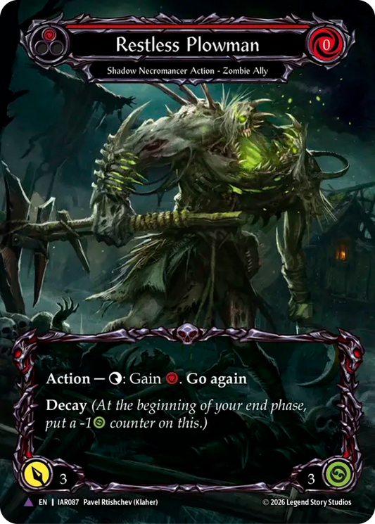 [Shadow Necromancer]彷徨う耕夫/Restless Plowman [IAR][Cold Foil][Marvel]