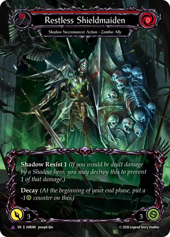 [Shadow Necromancer]彷徨う盾乙女/Restless Shieldmaiden [IAR][Cold Foil][Marvel]