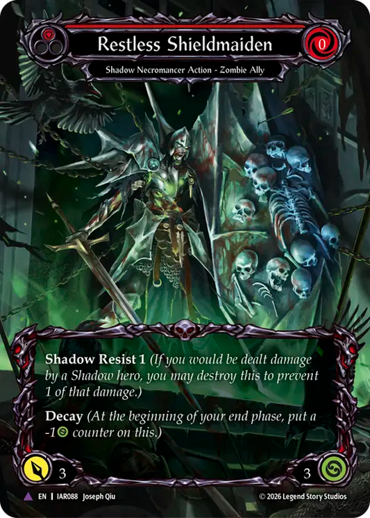 [Shadow Necromancer]彷徨う盾乙女/Restless Shieldmaiden [IAR][Cold Foil][Marvel]