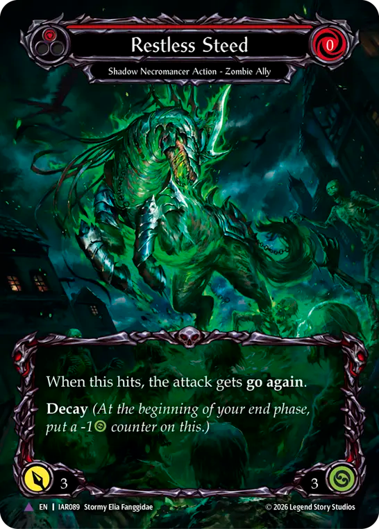 [Shadow Necromancer]彷徨う軍馬/Restless Steed [IAR][Cold Foil][Marvel]