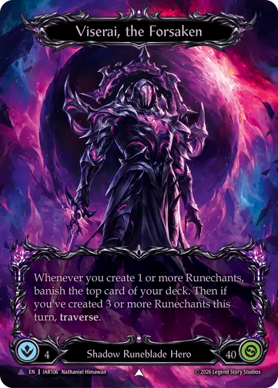 [Shadow Runeblade]孤絶されし者、ヴィセライ/Viserai, the Forsaken [IAR][Cold Foil][Marvel]