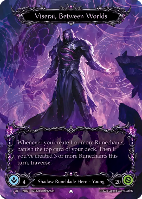 [Shadow Runeblade]世界の狭間、ヴィセライ/Viserai, Between Worlds [IAR][Cold Foil][Marvel]
