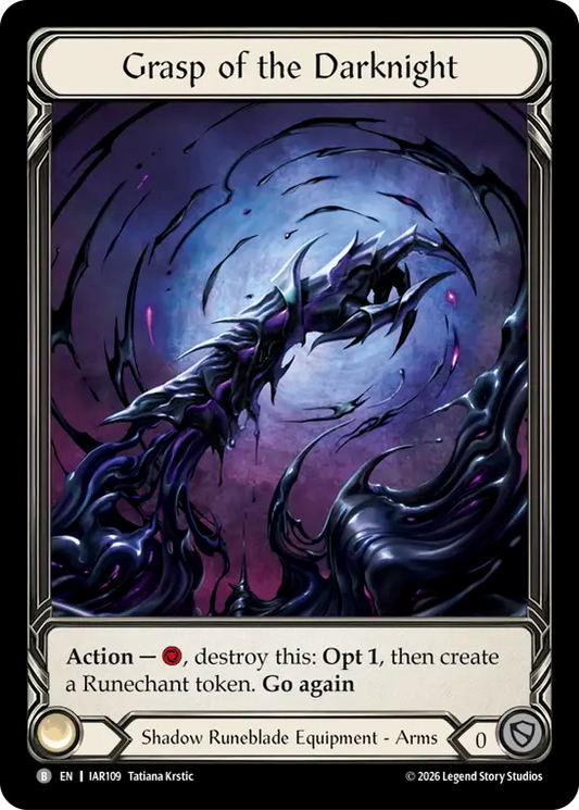 [Shadow Runeblade]ダークナイトの掌握/Grasp of the Darknight [IAR][Cold Foil]