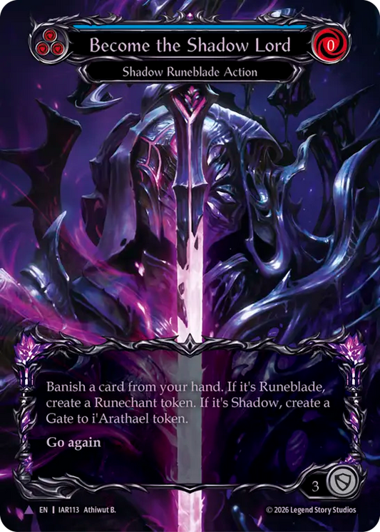[Shadow Runeblade]影主化/Become the Shadow Lord [IAR][Cold Foil][Marvel]