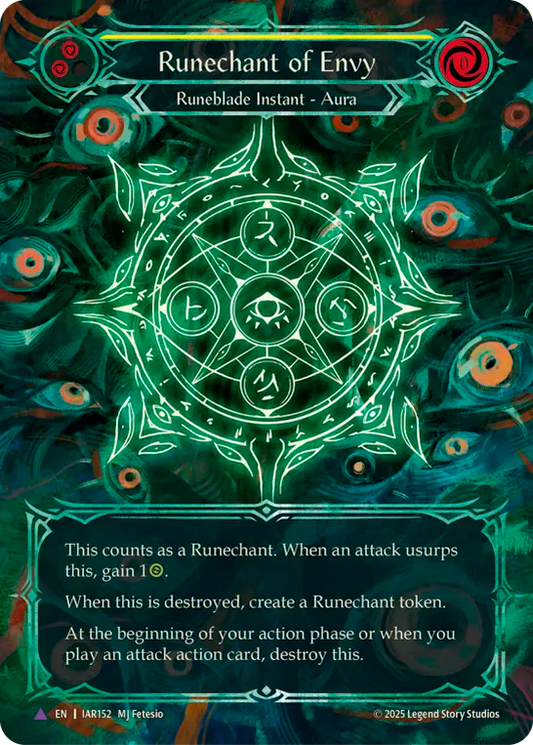 [Runeblade]嫉妬のルーン陣/Runechant of Envy [IAR][Cold Foil][Marvel]
