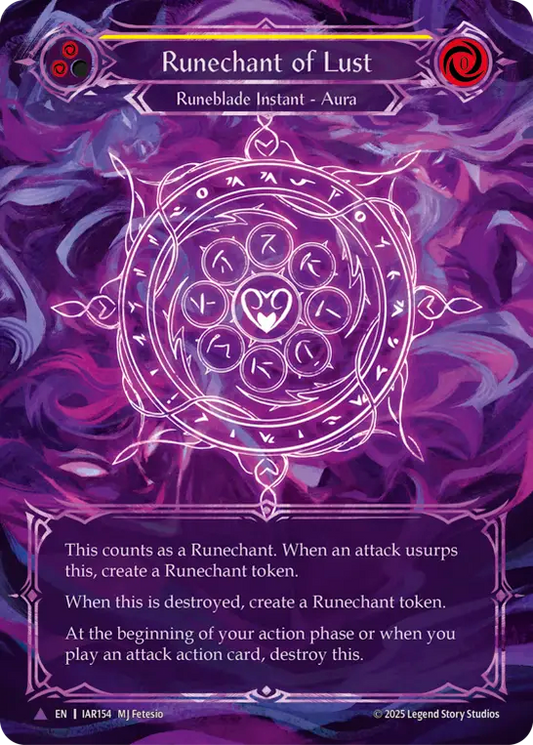 [Runeblade]色欲のルーン陣/Runechant of Lust [IAR][Cold Foil][Marvel]