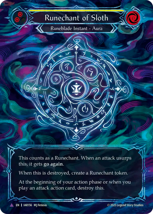 [Runeblade]怠惰のルーン陣/Runechant of Sloth [IAR][Cold Foil][Marvel]