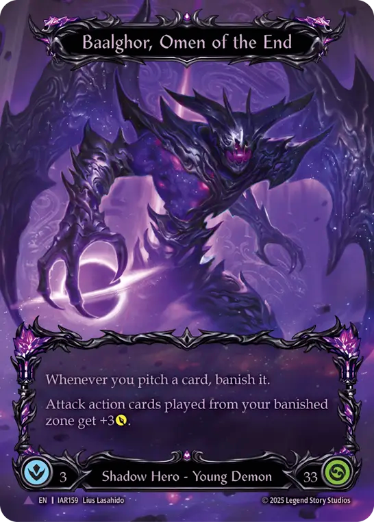 [Shadow]凶兆の終焉、バルゴール/Baalghor, Omen of the End [IAR][Cold Foil][Marvel]