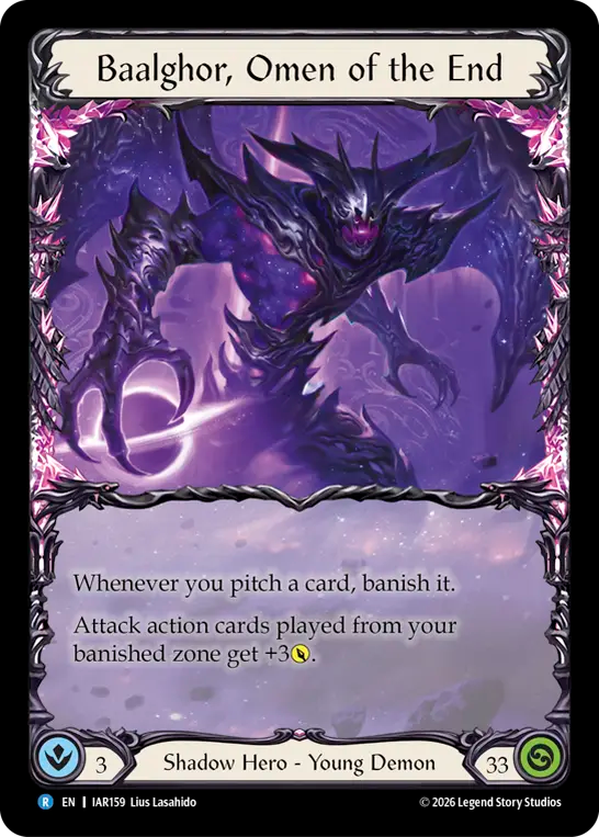 [Shadow]凶兆の終焉、バルゴール/Baalghor, Omen of the End [IAR][Rainbow Foil]