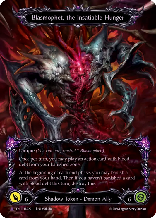 [Shadow]飽くなき飢餓、ブラスモフェット/Blasmophet, the Insatiable Hunger [IAR][Cold Foil][Marvel]