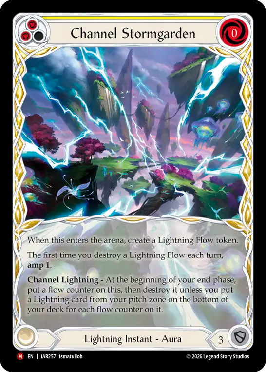 [Lightning]嵐庭園の導き/Channel Stormgarden [IAR][Cold Foil]