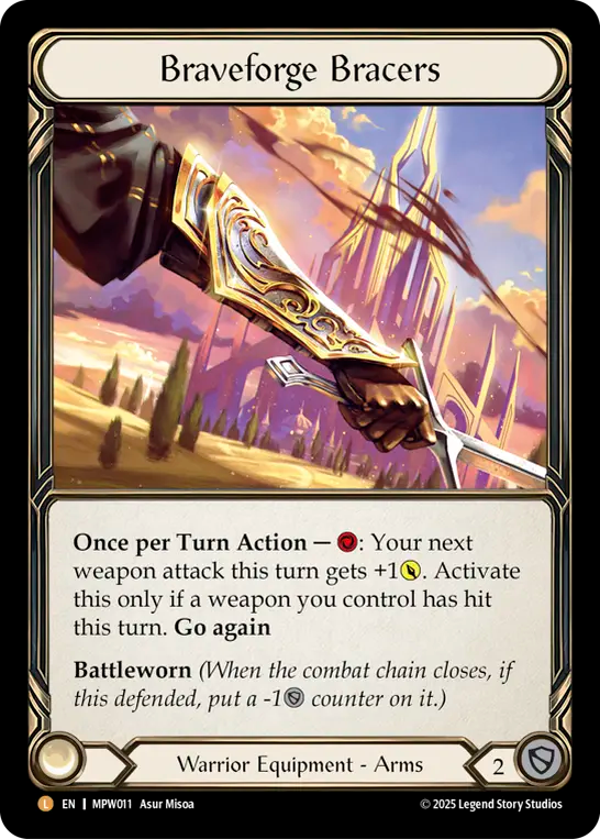 [Warrior Equipment]勇錬の腕甲/Braveforge Bracers [MPW][Rainbow Foil]