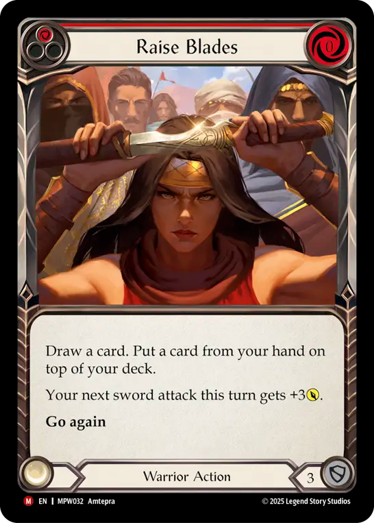 [Warrior]剣を掲げよ/Raise Blades [MPW][Rainbow Foil]