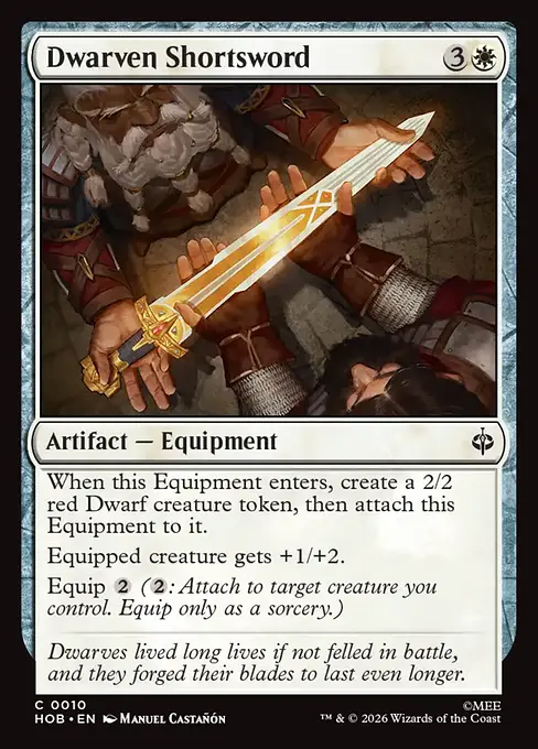 ドワーフの小剣/Dwarven Shortsword [HOB]
