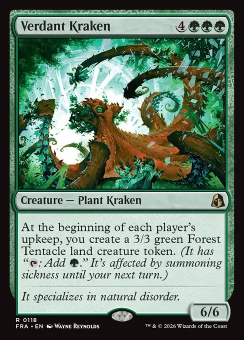 新緑のクラーケン/Verdant Kraken [FRA][FOIL]