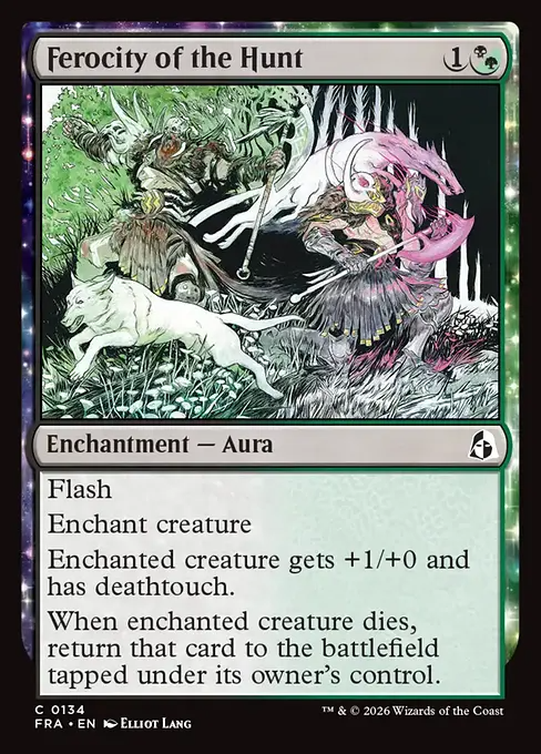 狩りという暴挙/Ferocity of the Hunt [FRA][FOIL]