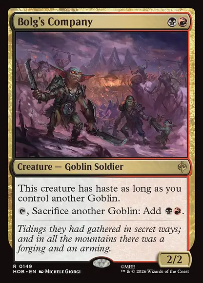 ボルグの隊/Bolg's Company [HOB][FOIL]