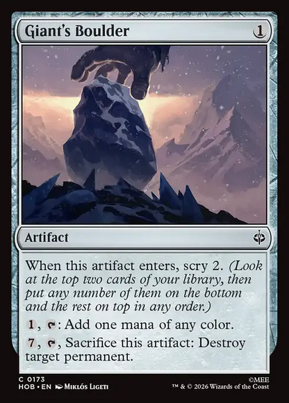 巨人の大岩/Giant's Boulder [HOB][FOIL]
