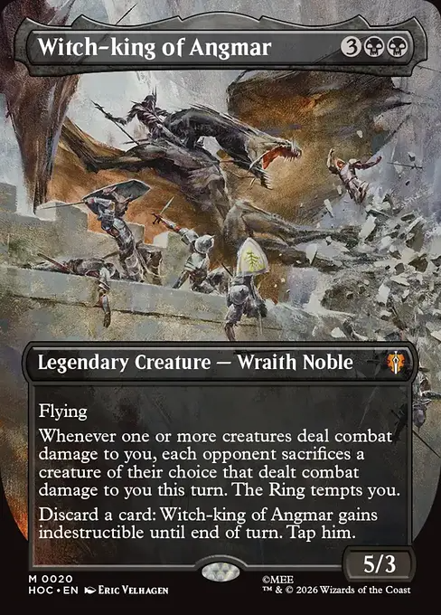アングマールの魔王/Witch-king of Angmar [HOC][ボーダーレス][FOIL]