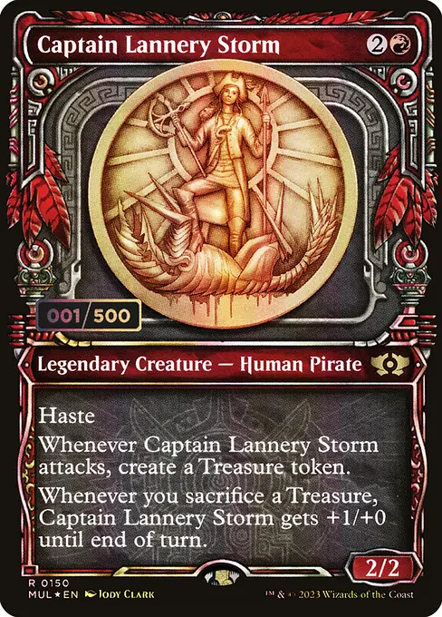 風雲船長ラネリー/Captain Lannery Storm [MUL][ダブルレインボウFOIL]
