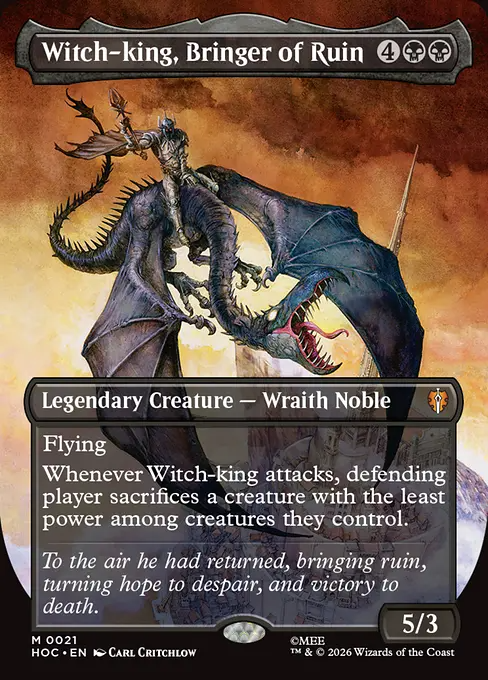 破滅をもたらす者、魔王/Witch-king, Bringer of Ruin [HOC][ボーダーレス]