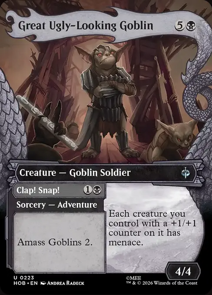 大きな醜い顔のゴブリン/Great Ugly-Looking Goblin - ドシン！バタン！/Clap! Snap! [HOB-BF][ボーダーレス][FOIL]