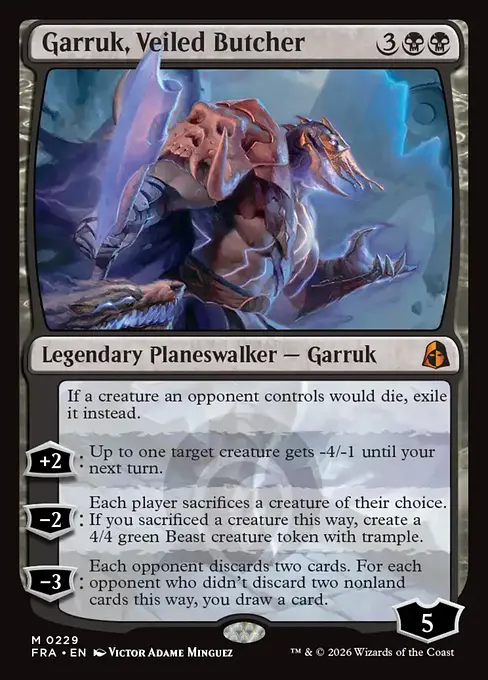 ヴェール被りの解体者、ガラク/Garruk, Veiled Butcher [FRA]