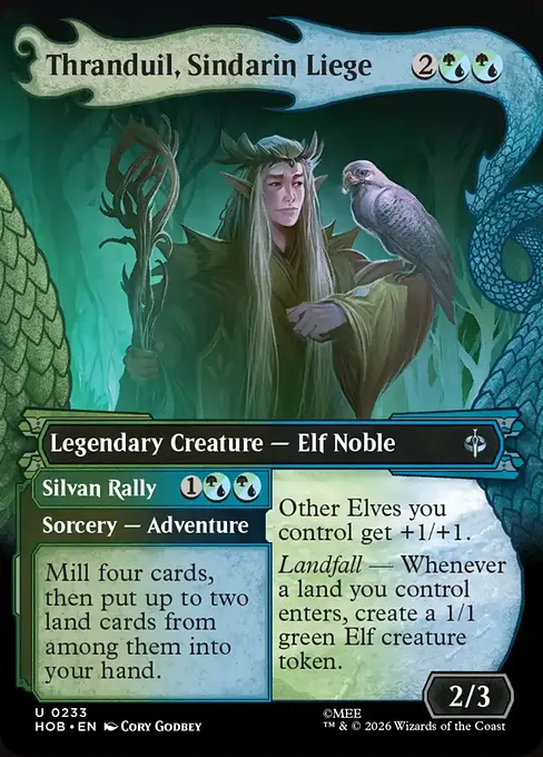 シンダリンの領主、スランドゥイル/Thranduil, Sindarin Liege [HOB-BF][ボーダーレス][FOIL]