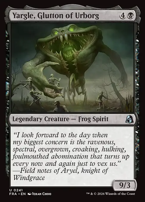 アーボーグの暴食、ヤーグル/Yargle, Glutton of Urborg [FRA][FOIL]