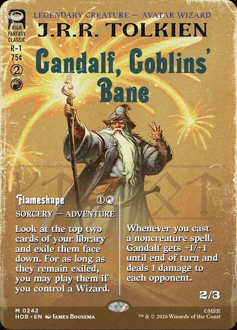 ゴブリンの災い、ガンダルフ/Gandalf, Goblins' Bane - 炎形成/Flameshape [HOB-BF][ボーダーレス]