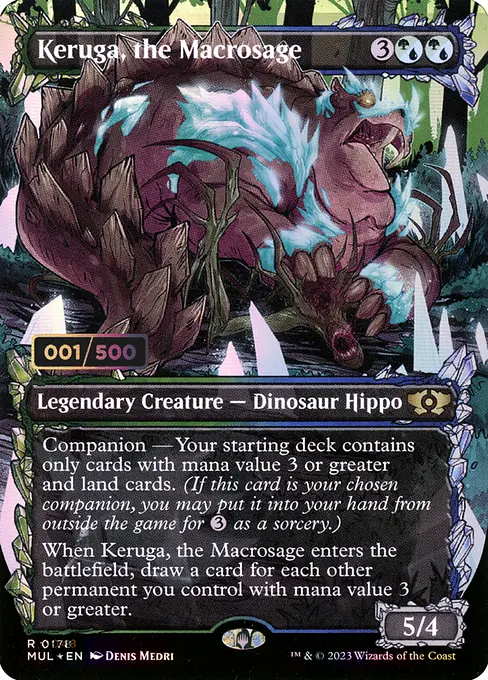 巨智、ケルーガ/Keruga, the Macrosage [MUL][ダブルレインボウFOIL]