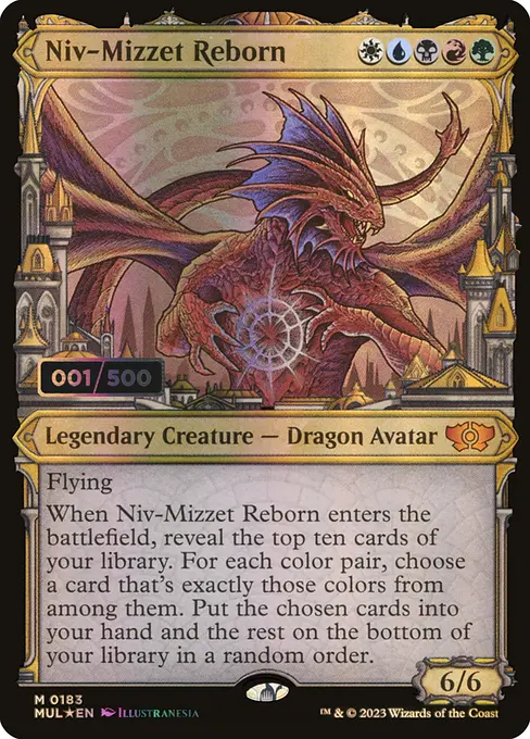 ニヴ＝ミゼット再誕/Niv-Mizzet Reborn [MUL][ダブルレインボウFOIL]