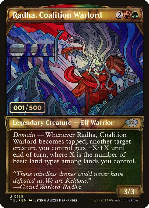 連合の大将軍、ラーダ/Radha, Coalition Warlord [MUL][ダブルレインボウFOIL]