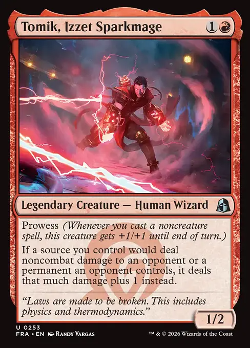 イゼットの火花魔道士、トミク/Tomik, Izzet Sparkmage [FRA]