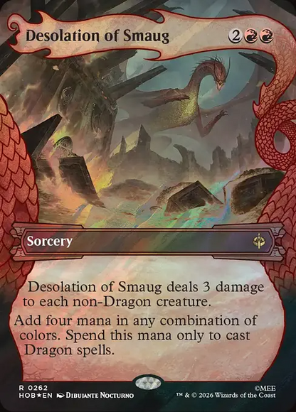 スマウグの荒らし場/Desolation of Smaug [HOB-BF][ボーダーレス][FOIL][サージ]