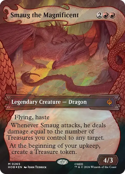 壮大なる者、スマウグ/Smaug the Magnificent [HOB-BF][ボーダーレス][FOIL][サージ]
