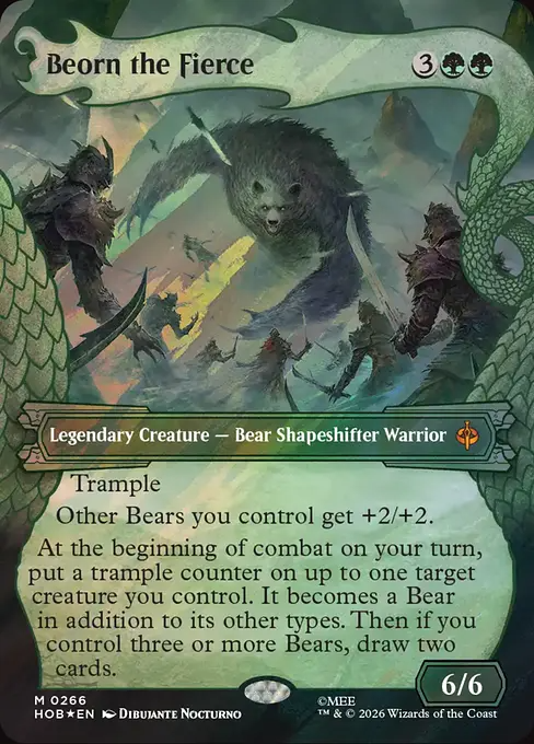 獰猛なるビヨルン/Beorn the Fierce [HOB-BF][ボーダーレス][FOIL][サージ]