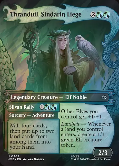 シンダリンの領主、スランドゥイル/Thranduil, Sindarin Liege [HOB-BF][ボーダーレス][FOIL][サージ]