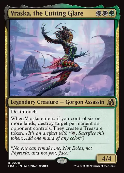 鋭き一瞥、ヴラスカ/Vraska, the Cutting Glare [FRA][FOIL]